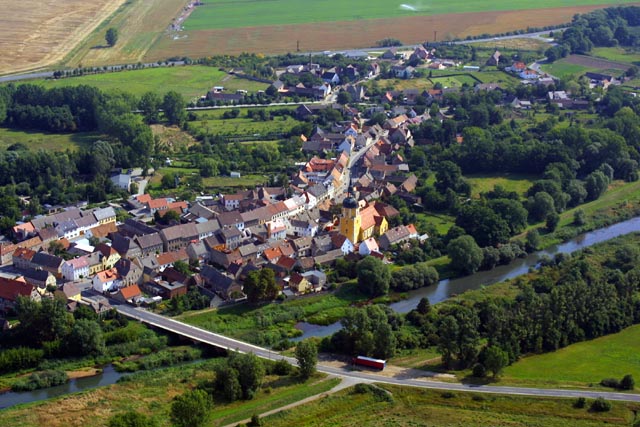 Schweinitz/Elster von oben Luftfoto von Schweinitz/Elster
